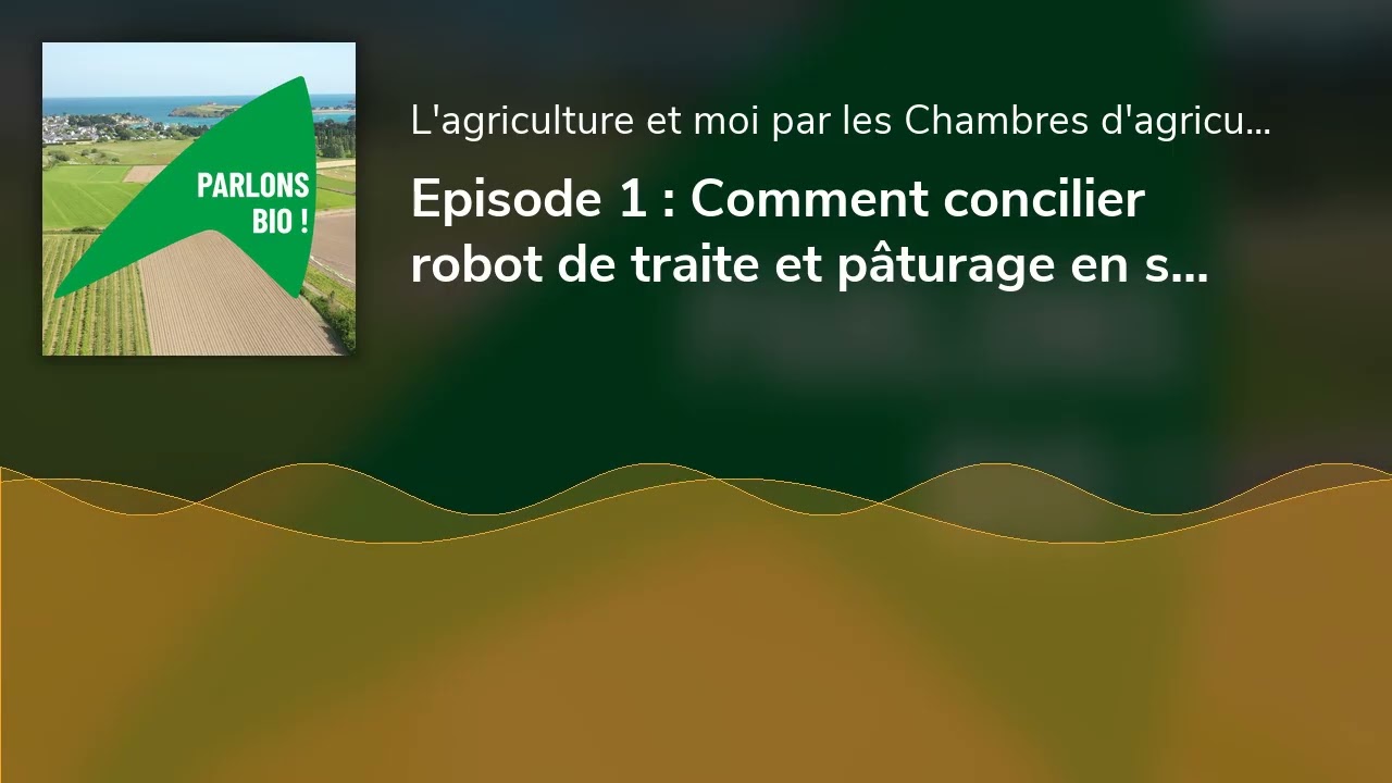 Episode 1 : Comment concilier robot de traite et pâturage en système laitier bio