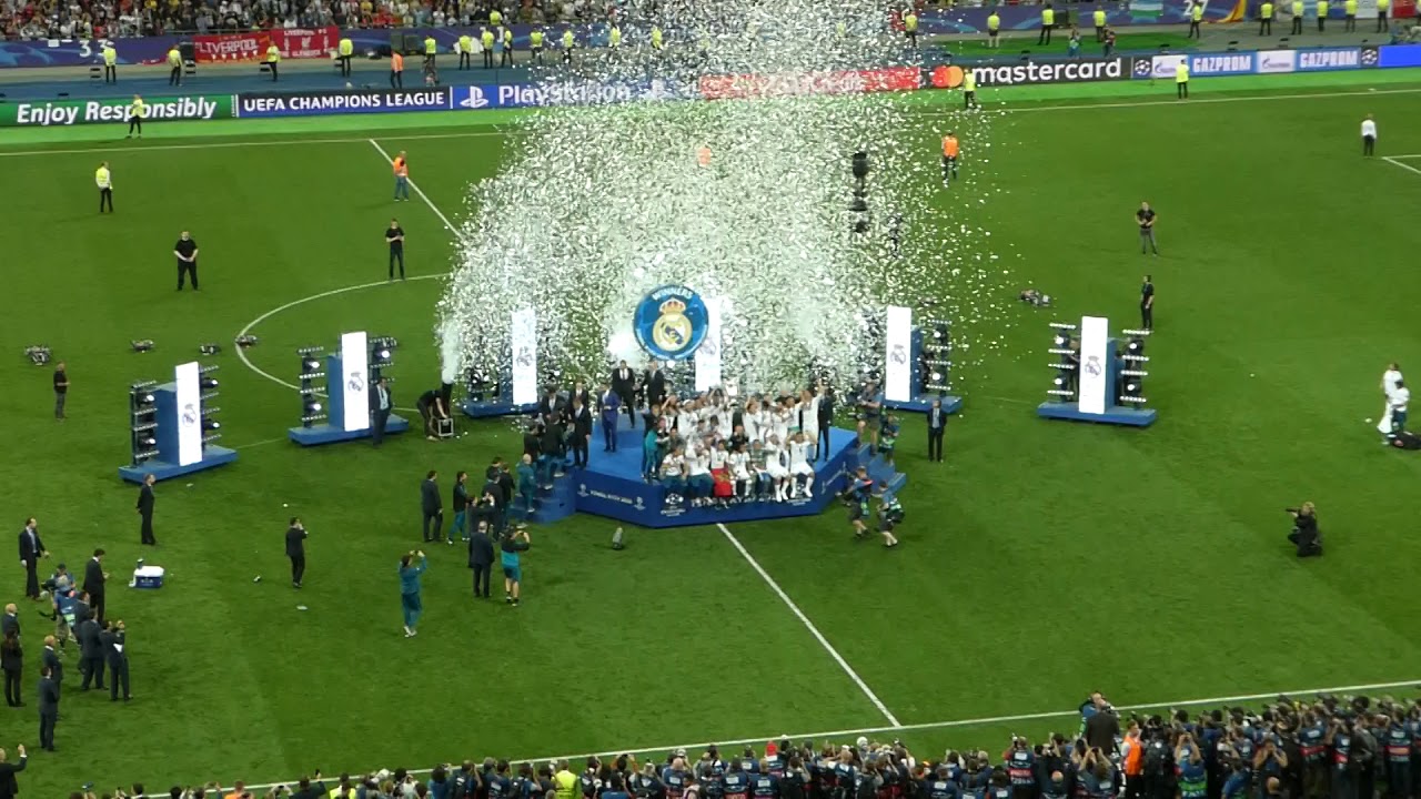 26/05/18 - Real Madrid CF 3-1 Liverpool FC - Trophy lift (1080p HD)