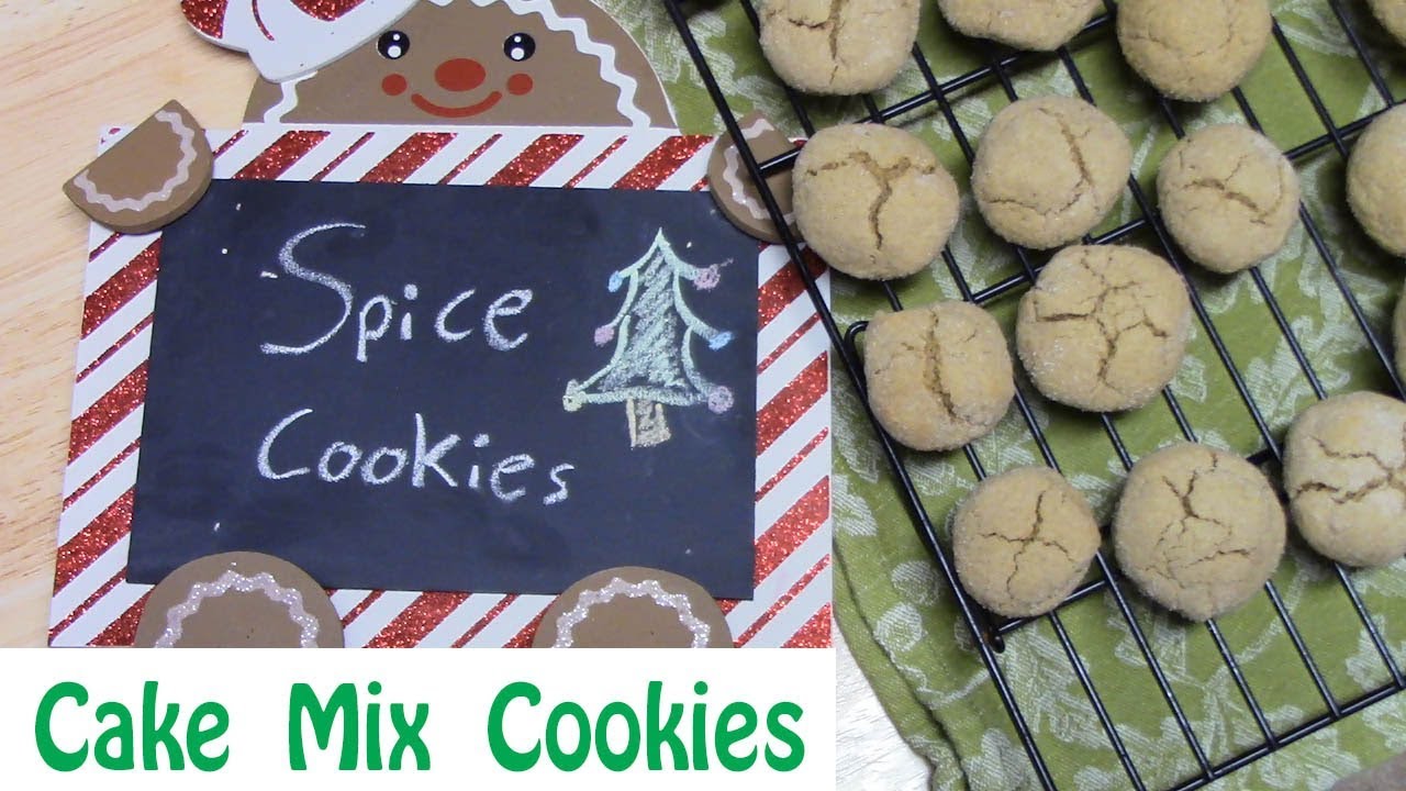 SPICE CAKE MIX COOKIES | SUBSCRIBER REQUEST | HOLIDAY COOKIES