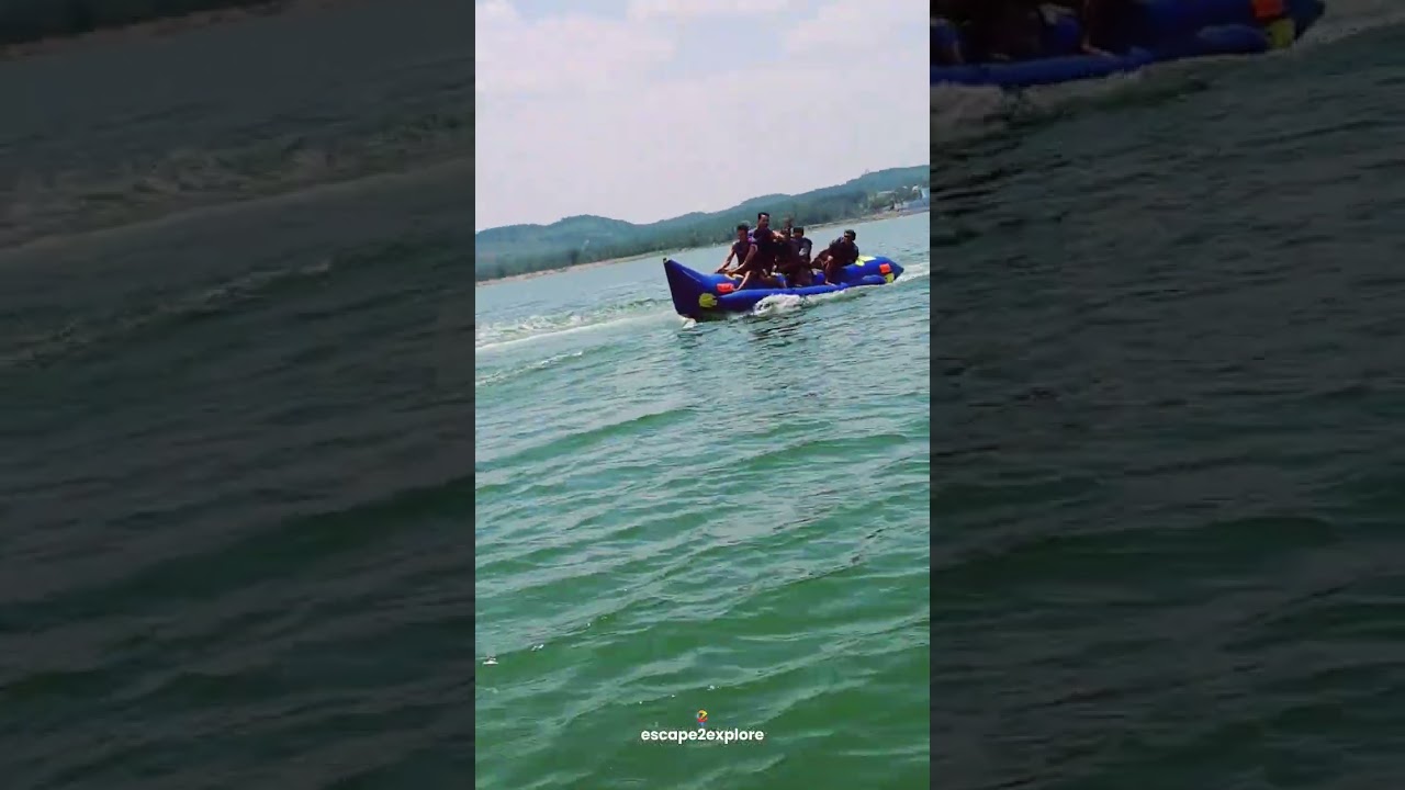 Enjoy fun Banana ride at Kanva Dam  #escape2explore #travel