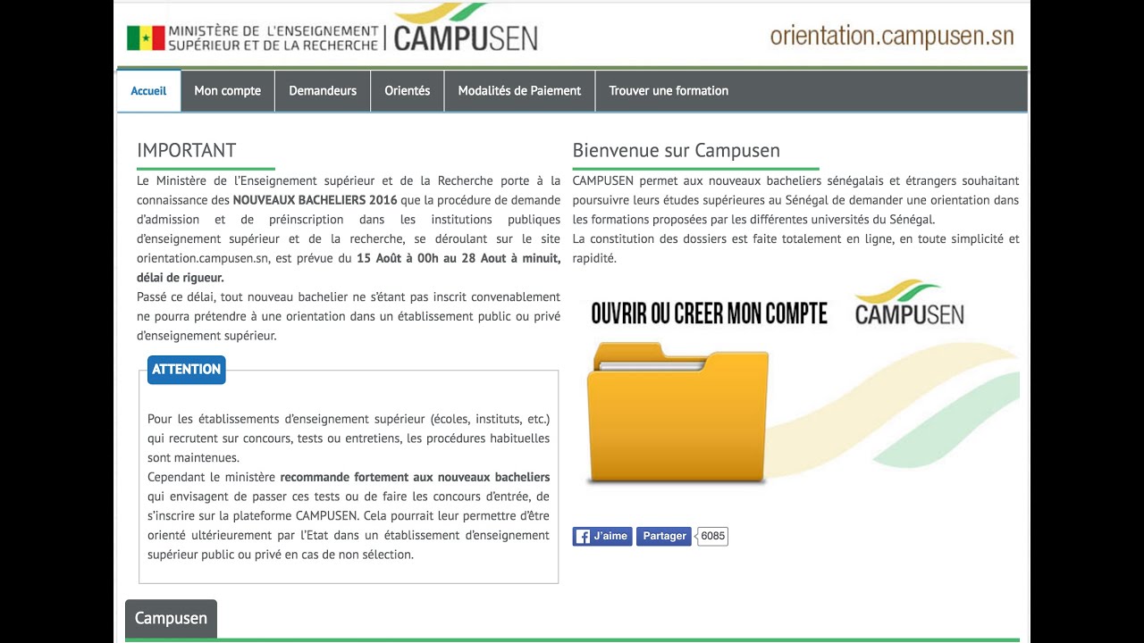 #Tutoriel : Processus de demande d'orientation sur Campusen
