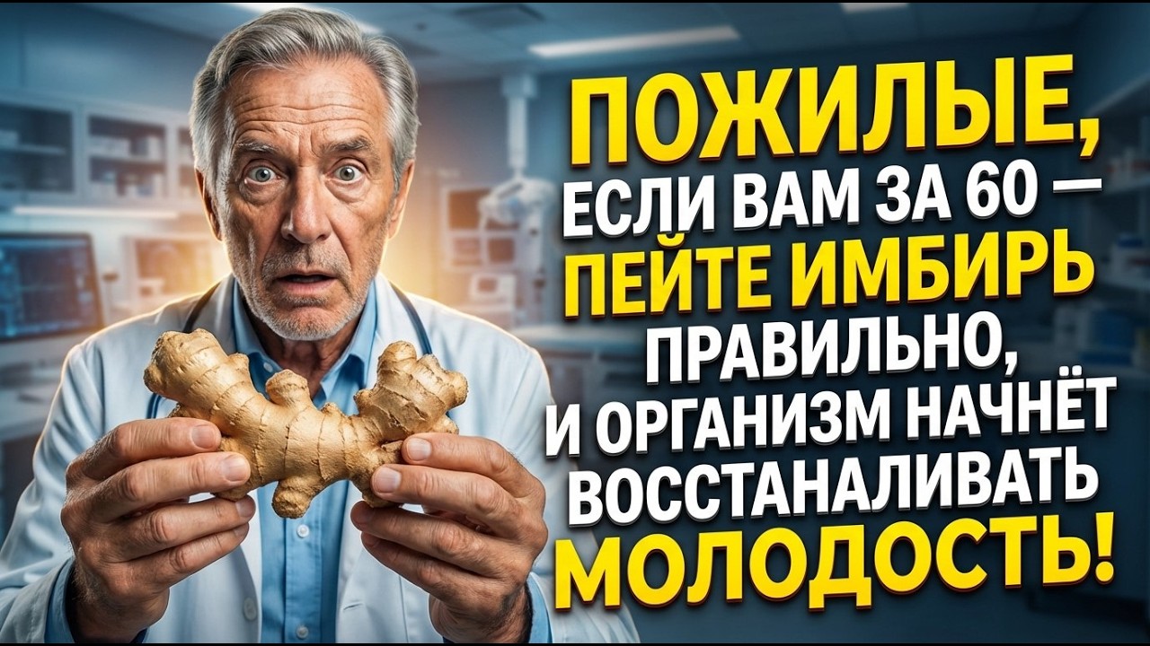 Пожилые, Если вам за 60 — пейте имбирь правильно, и организм начнёт Восстаналивать Молодость!