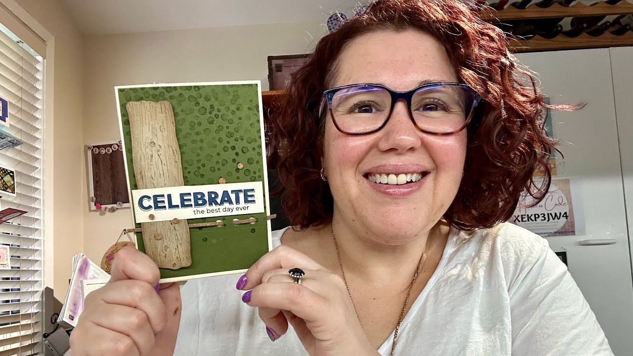 Stampin’ Up! Online Exclusives & Stampin’ Up! Drizzing Droplets & Textured Timber Card #stampinup
