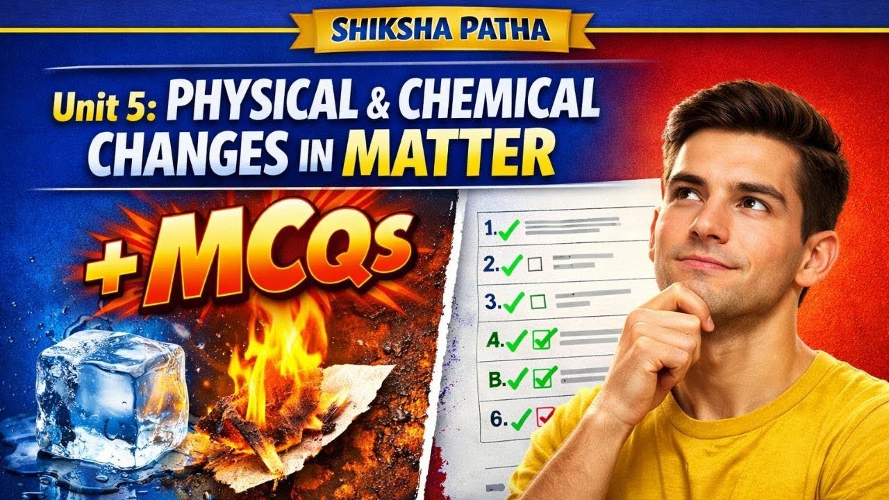 Unit-5 | Physical & Chemical changes + MCQs | OTET / JT(AT) 2026 | Science content part