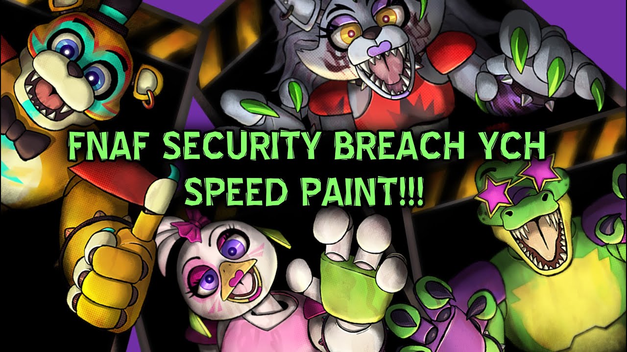 FNAF Security Breach YCH Speed Paint | VixNdraws
