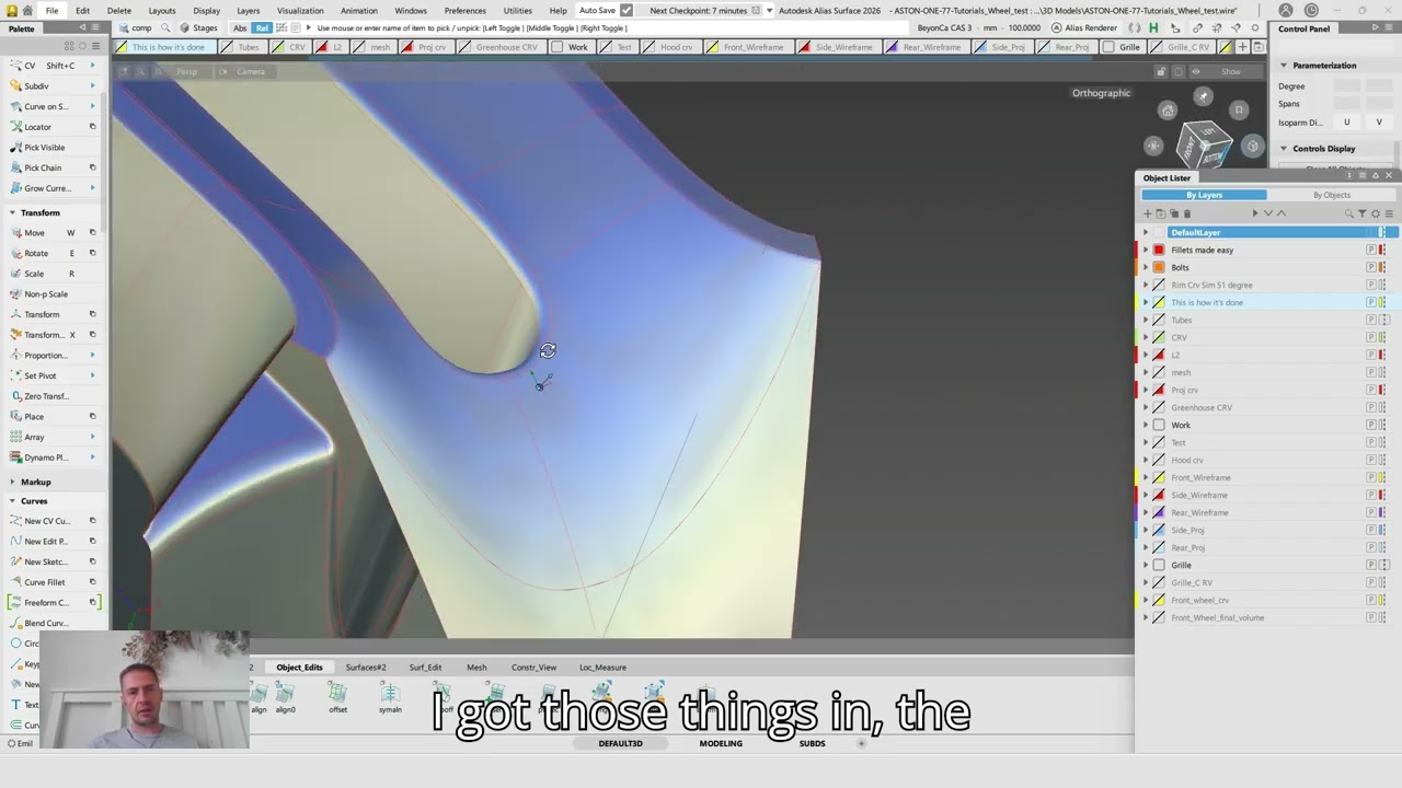 Rim Refinement pt 3 (Alias) Surfacing Hack :D