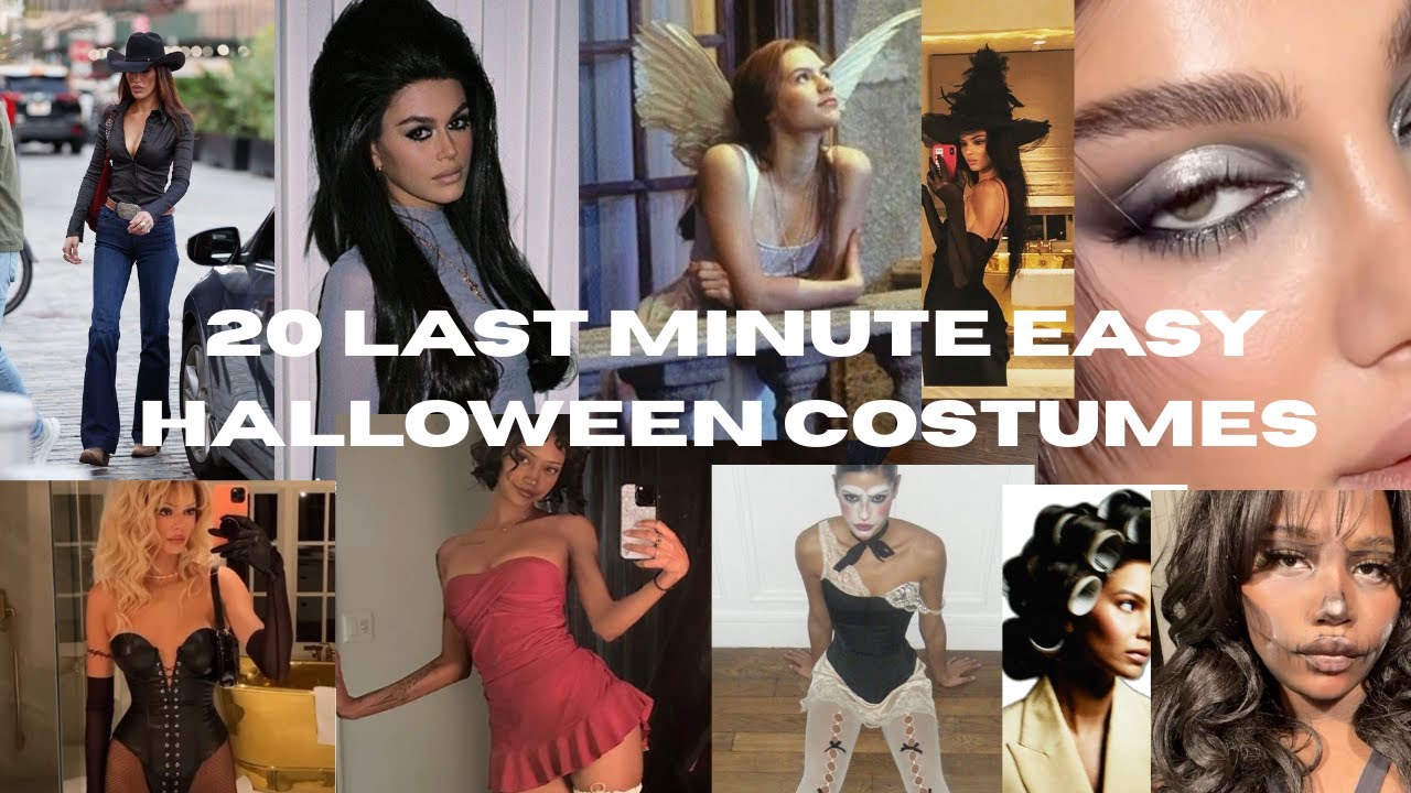 20 VERY LAST MINUTE HALLOWEEN COSTUME IDEAS, that you could do day of! Halloween 2025