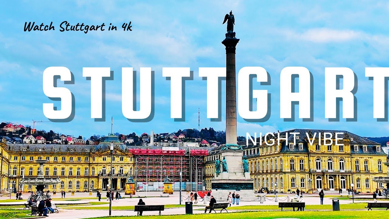 Nights in Germany 🇩🇪 | A Peaceful Walk Through the City #GermanyNights#Stuttgart #4kwalks 