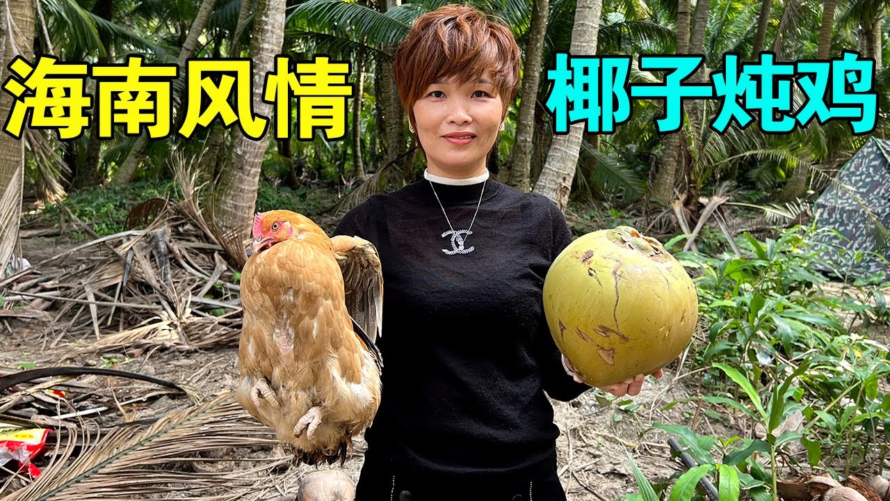 感受海南风情，闻名的文昌鸡满大街溜达，椰子鸡西施亲自动手烹饪，味道真不赖！【麦总去哪吃】