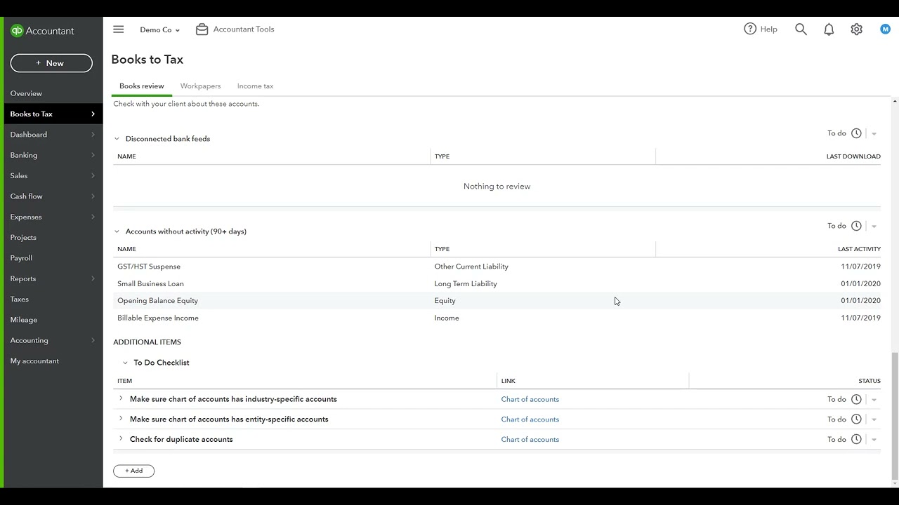 QuickBooks Online Accountant - Books Review