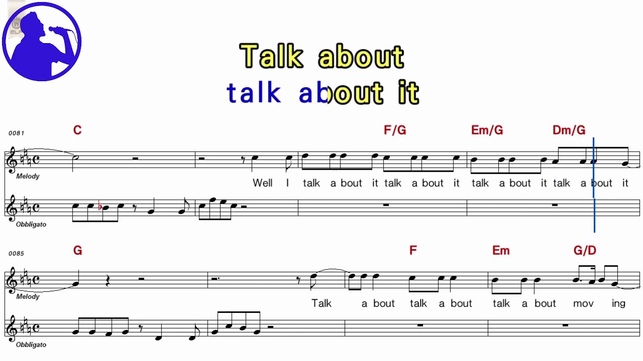 Lipps Inc - Funky town karaoke version sheet music for players,chorus added(Ye karaoke)
