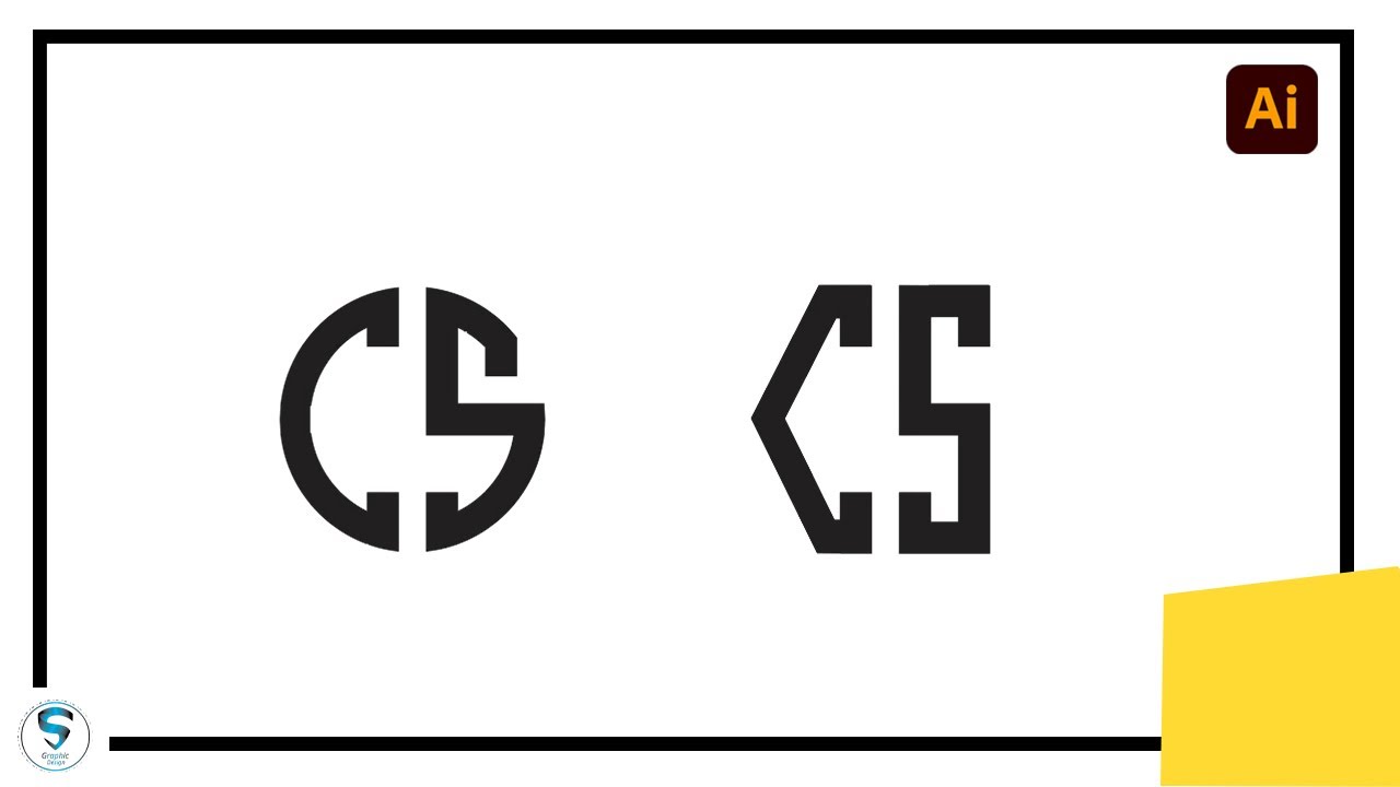 How to create letter logo in Adobe Illustrator | S Graphic Design | @sgraphicdesign