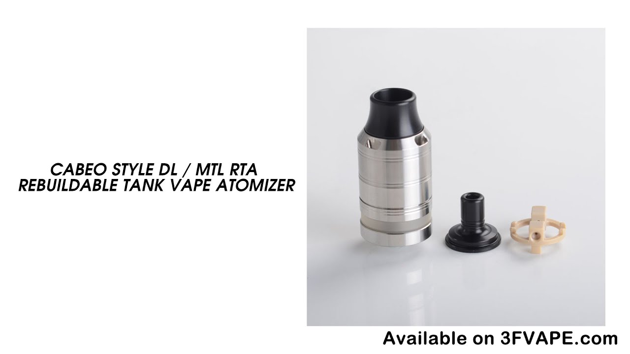 Cabeo Style DL MTL RTA Rebuildable Tank Vape Atomizer