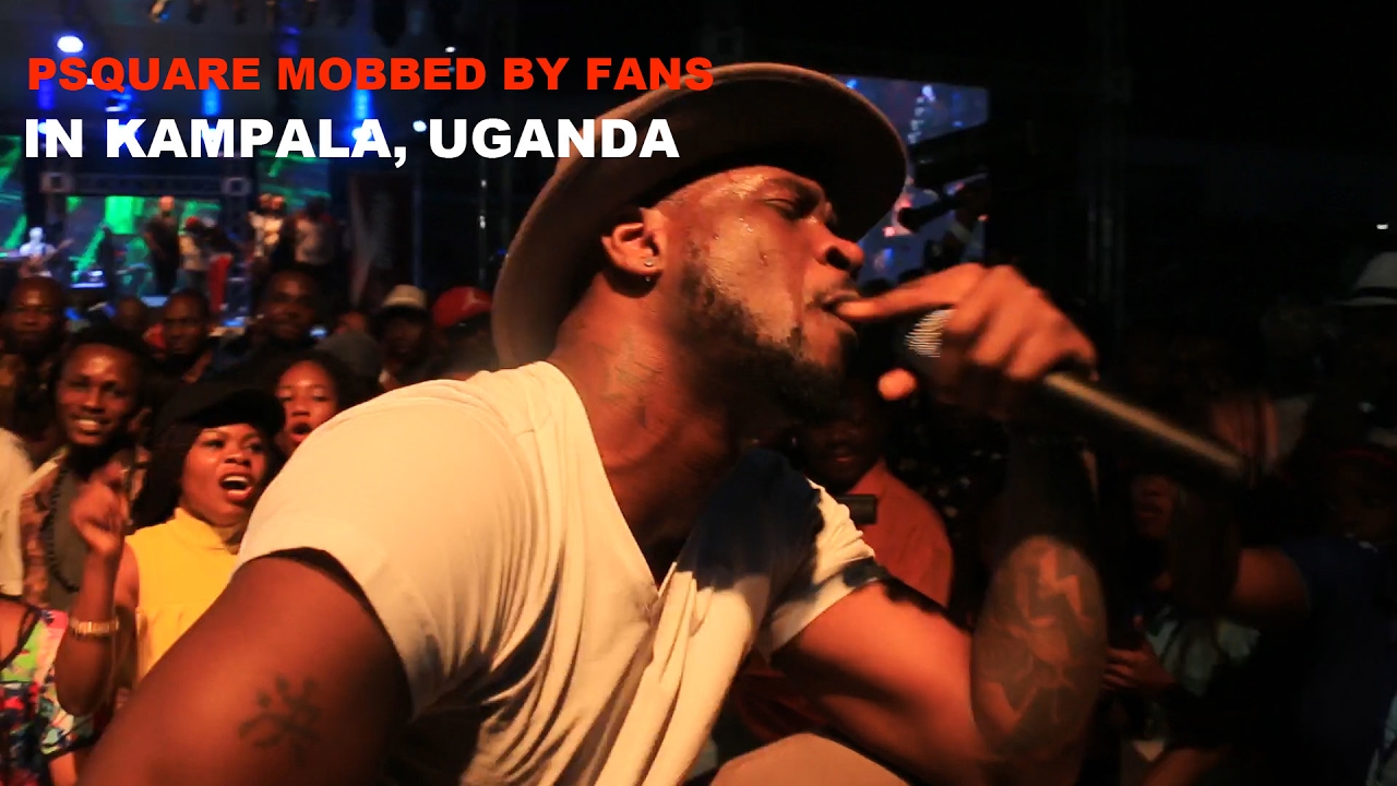 PSQUARE MOBBED BY FANS IN KAMPALA UGANDA DURING THEIR STAGE PERFORMANCE