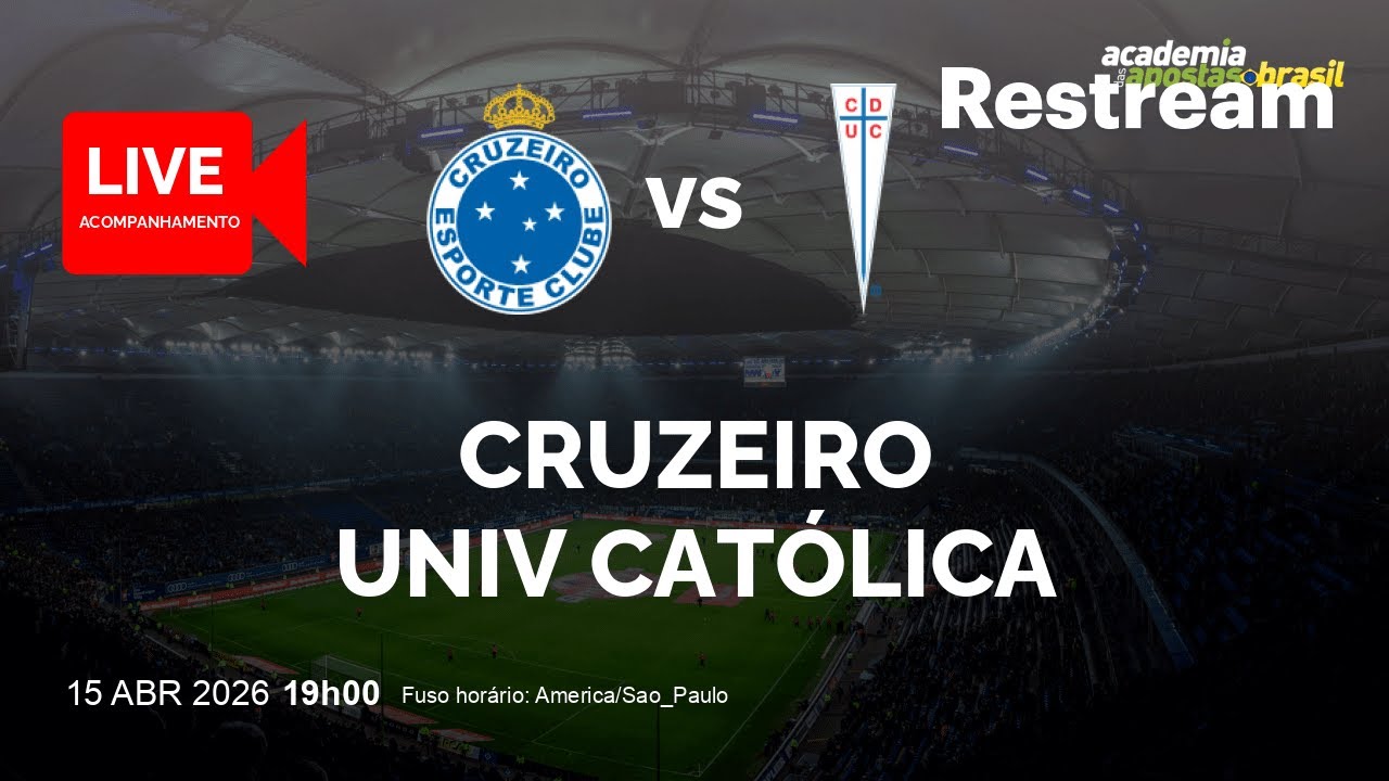 React Cruzeiro X Univresidad Cat&oacute;lica - Libertadores - 15/04