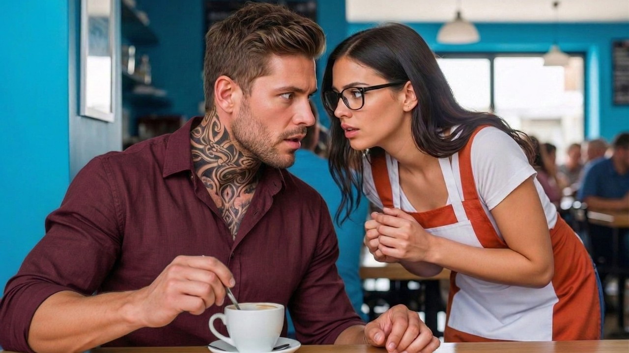 O chefe da máfia pede café em seu próprio café — e para ao ouvir 3 palavras da garçonete…