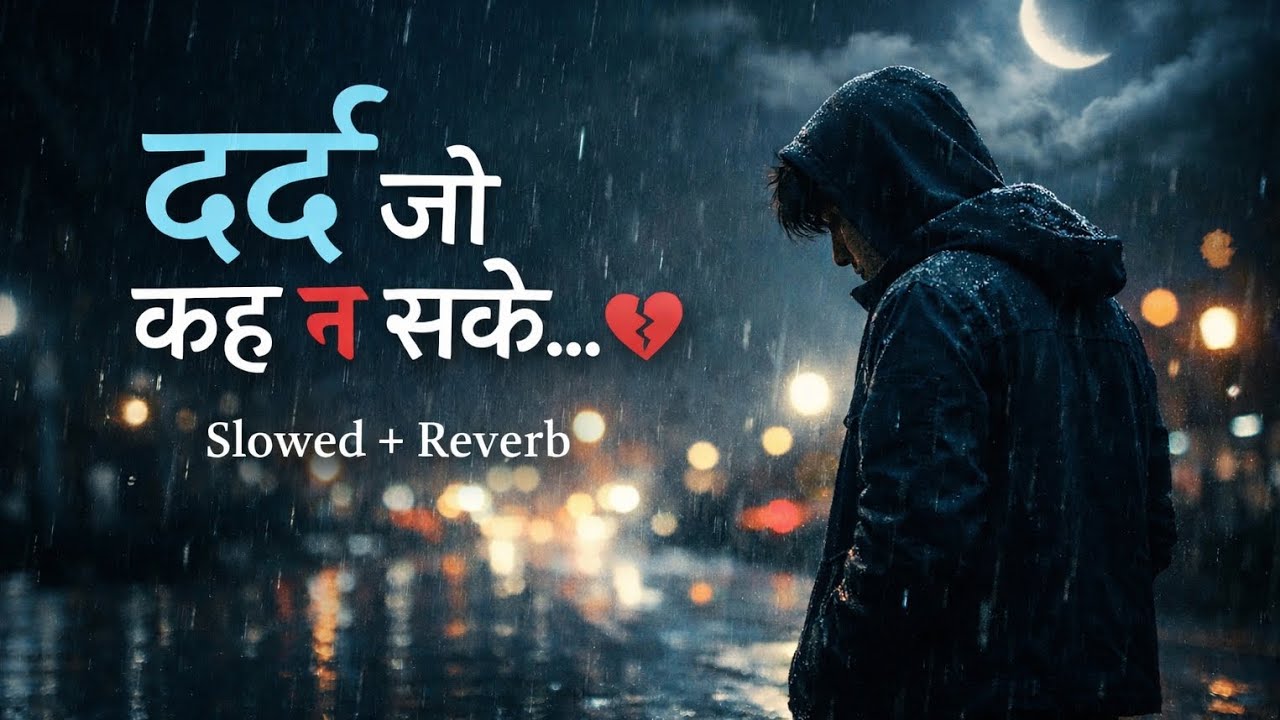 दर्द दिलों का… | Unspoken Pain 💔 | Slowed + Reverb | Sad Lofi Song |Night Lofi Studio 