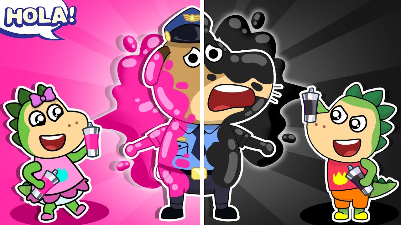 🤯¡La salvaje competencia de pintura en la fiesta de barbacoa 🎨! Historias para niños de Fire Spike 🔥