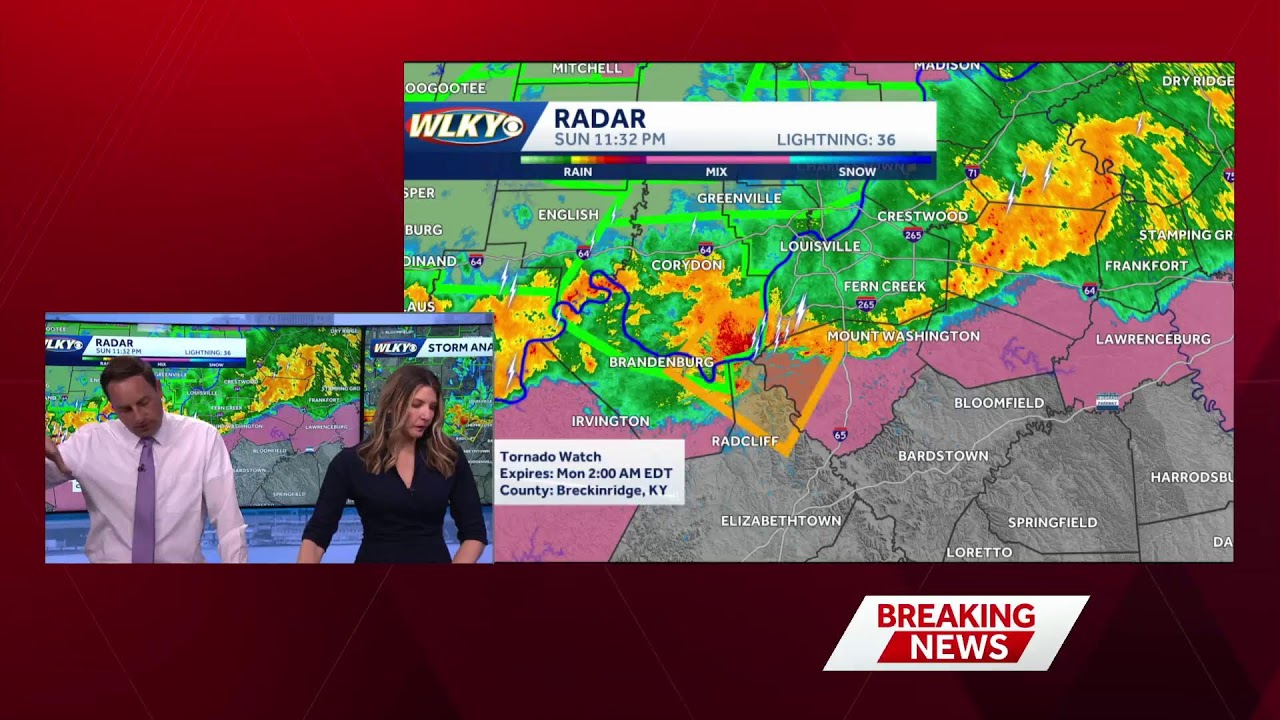 LIVE | Tornado warnings in WLKY region Sunday evening