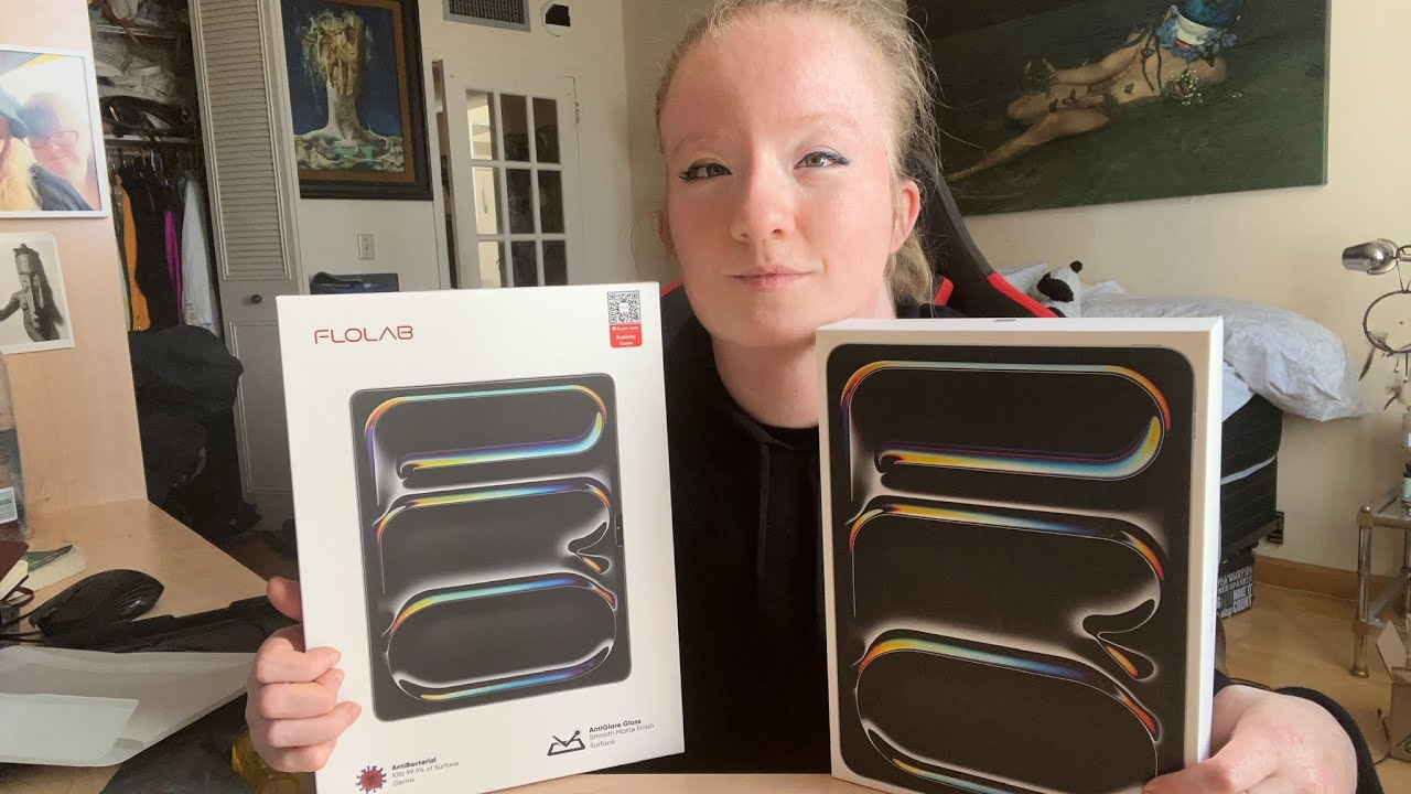 Boring Unboxing Apple iPad Pro 11inch 1TB Silver M5 Chip & Flolab Anti-Glare Matte Screen Protector