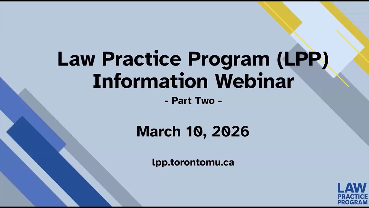LPP Information Webinar (Part 2) - March 10 2026