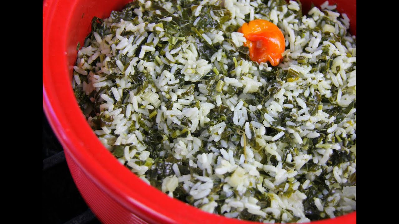 Vegetarian 3 Spinach Rice #TastyTuesdays | CaribbeanPot.com
