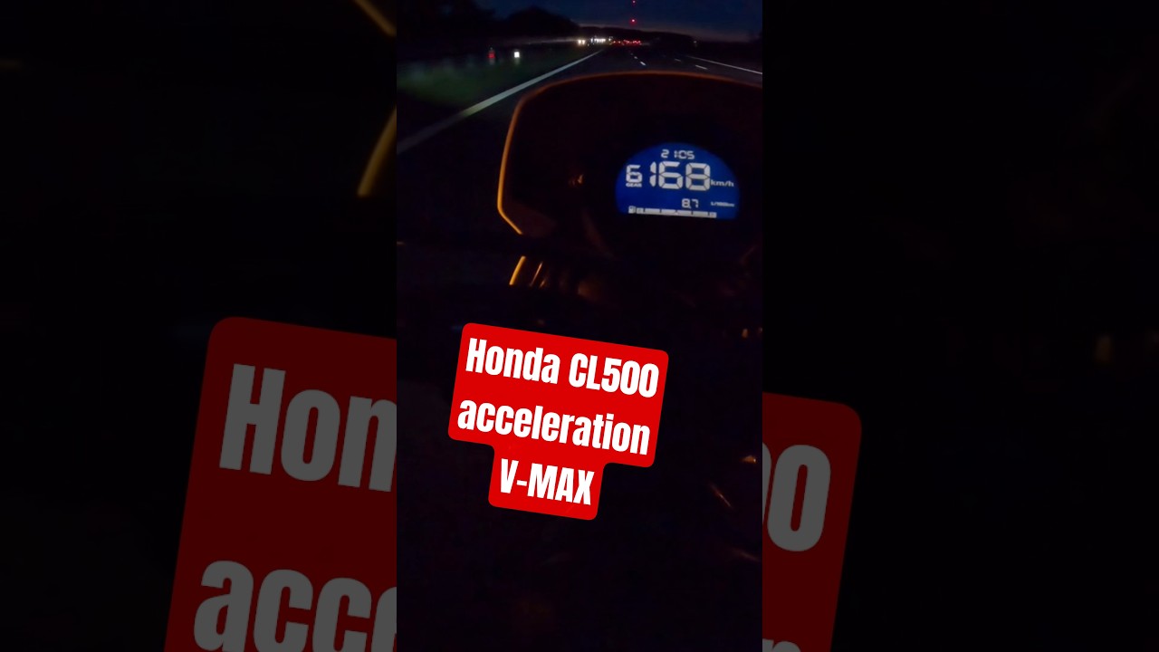Honda CL500 top speed, acceleration, max speed, v-max 