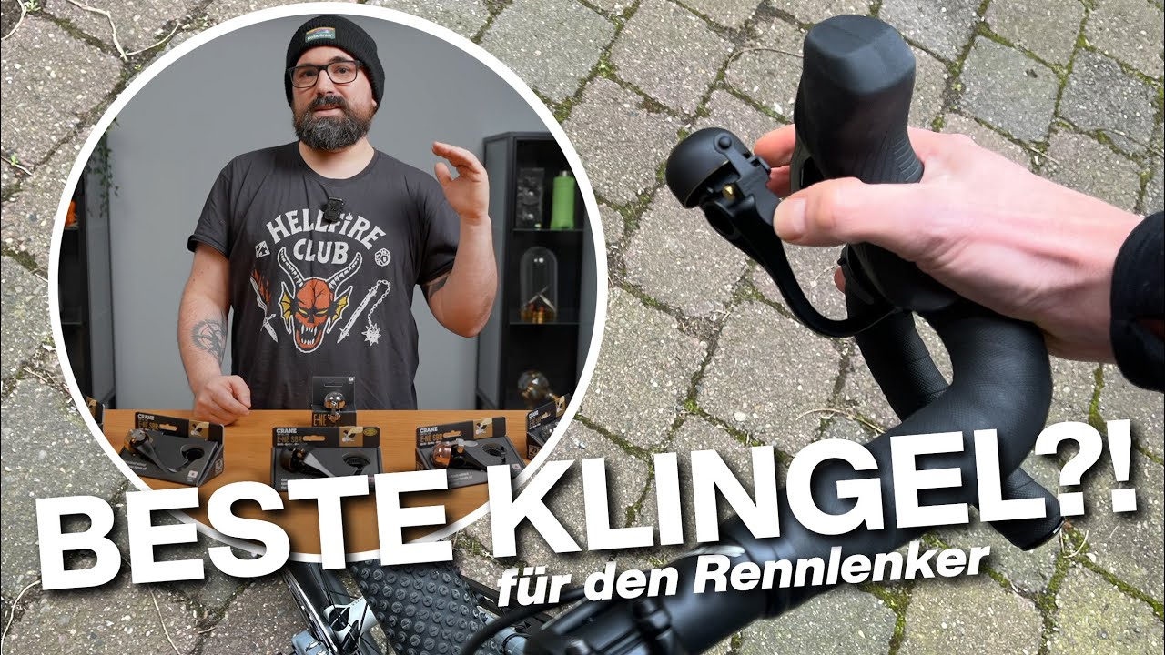 Dropbar-Klingel! CRANE BELL CO. E-NE SBR für alle Rennlenker am Rennrad & Gravelbike