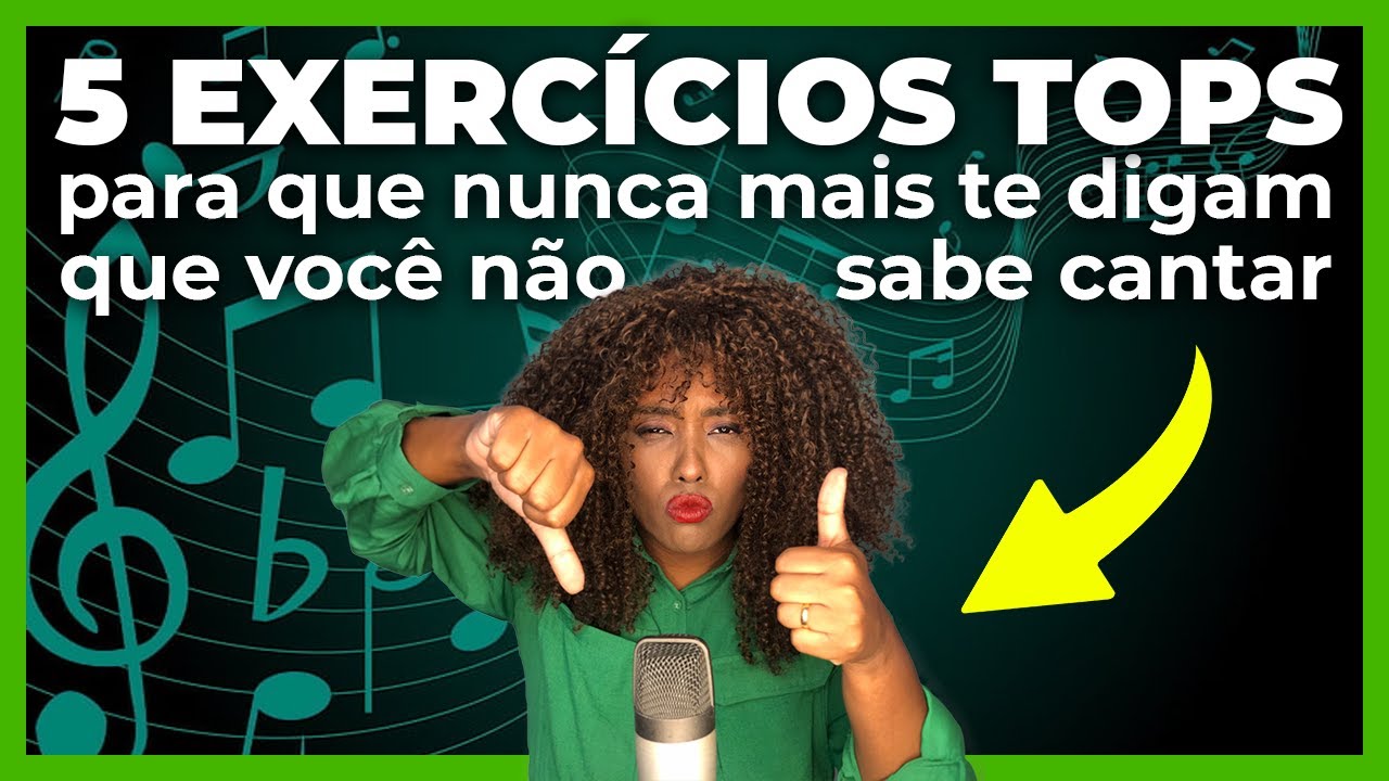 OS 5  MELHORES EXERCÍCIOS PARA FINALMENTE APRENDER A CANTAR!         #tecnicavocal #auladecanto