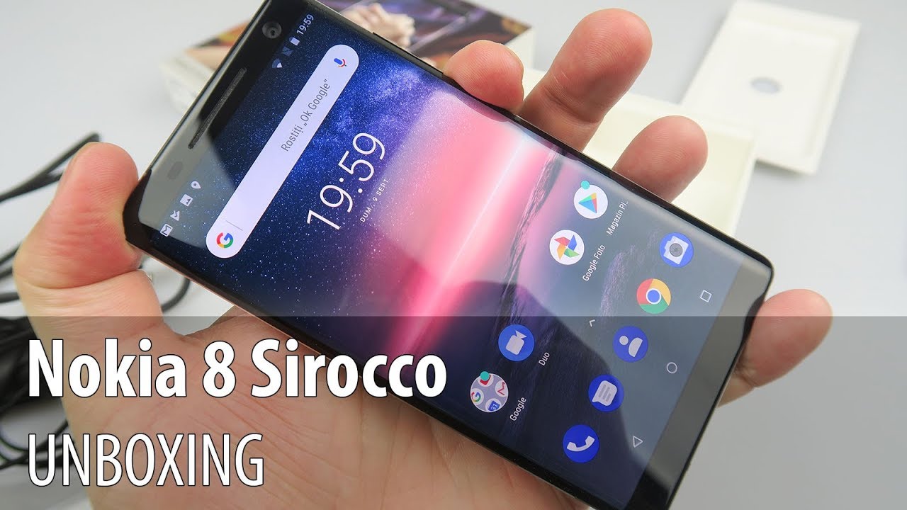 Nokia 8 Sirocco Unboxing and Short Hands-on Review