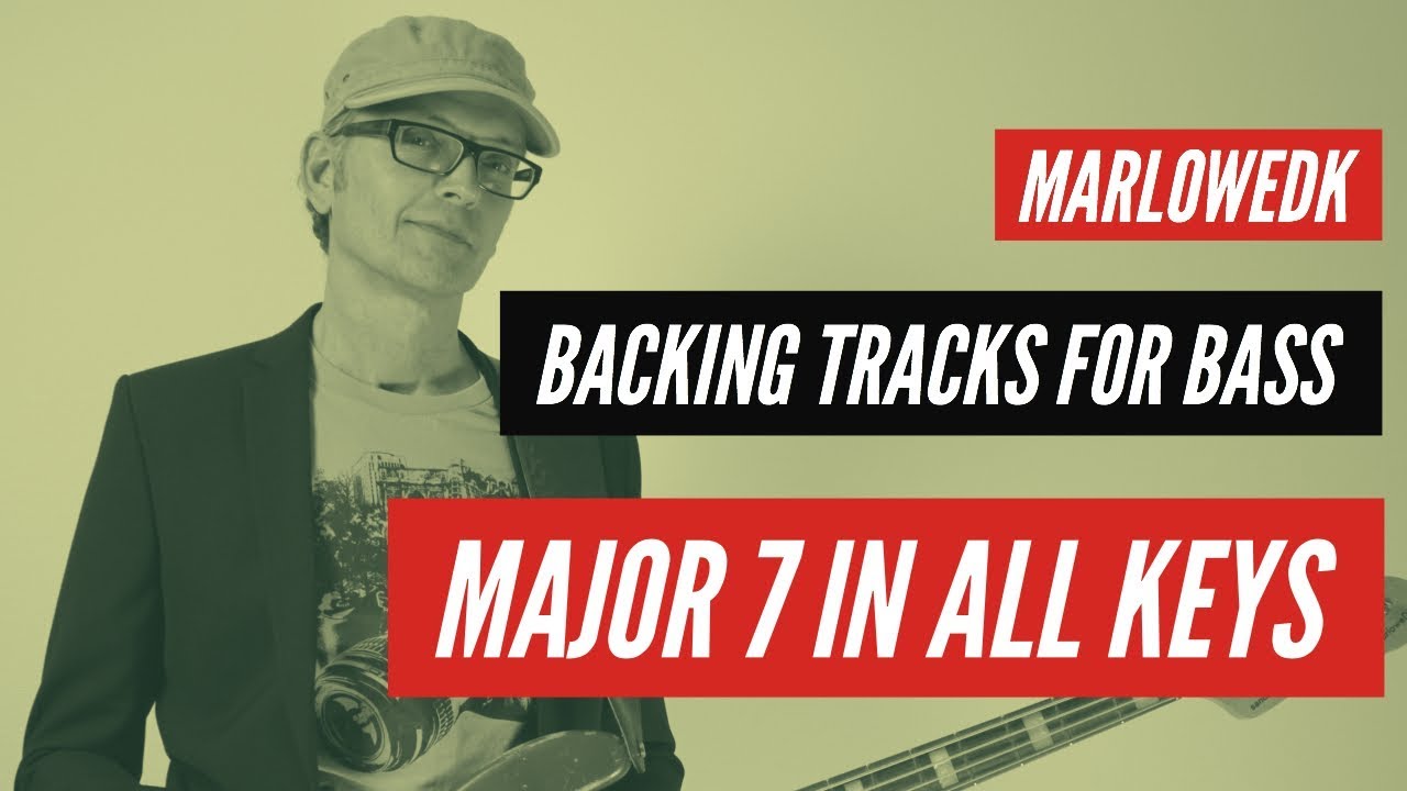 Major7 in all keys, circle of fifths, backing track