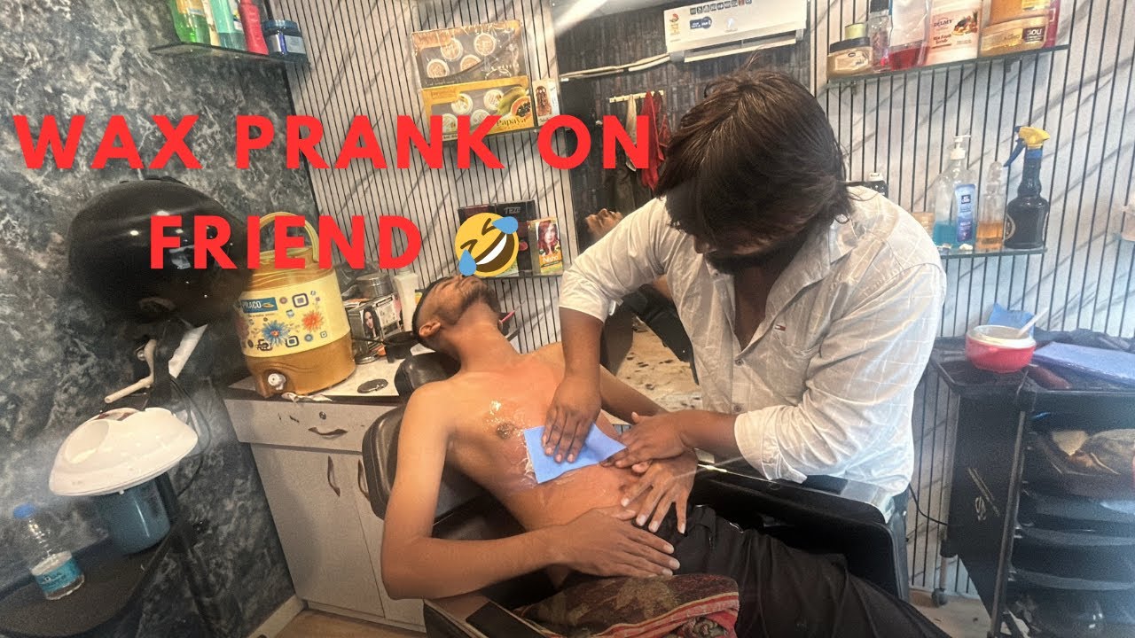 Waxing prank on friend 🤣😭 || waxing  prank 😭|| kb 5991 vlogs 