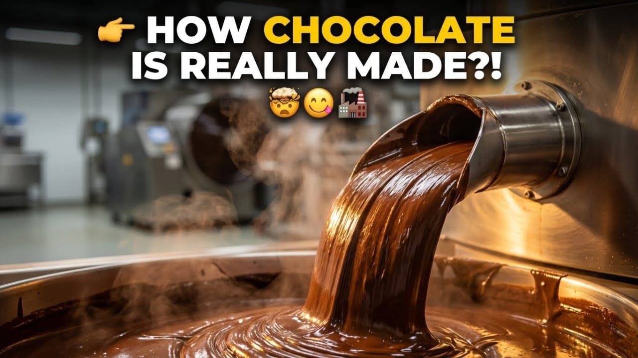 Inside the Chocolate Factory 🍫 | Real Chocolate Making Process Step by Step | Satisfying Production