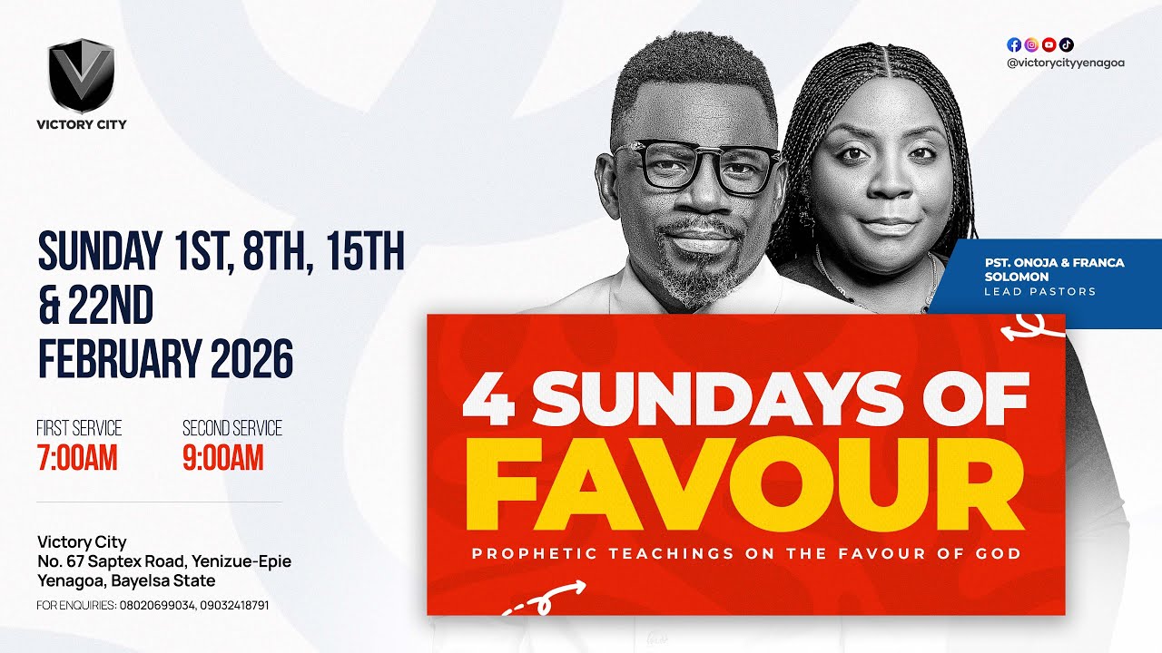 SUNDAY 01/02/2026 | 4 SUNDAYS OF FAVOUR | CELEBRATION SERVICE