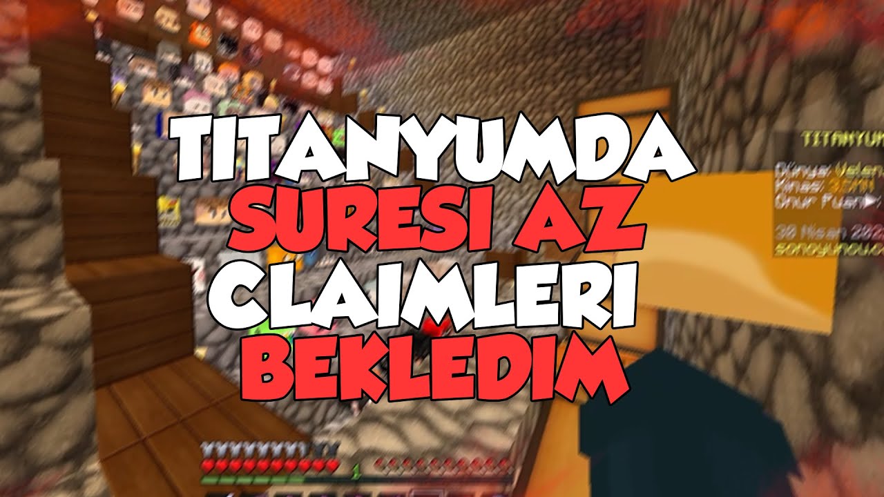 BİTEN CLAİMLERİ BEKLEDİM! +500K HD KAFA BULDUM! -minecraft sonoyuncu survival titanyum claim bekleme