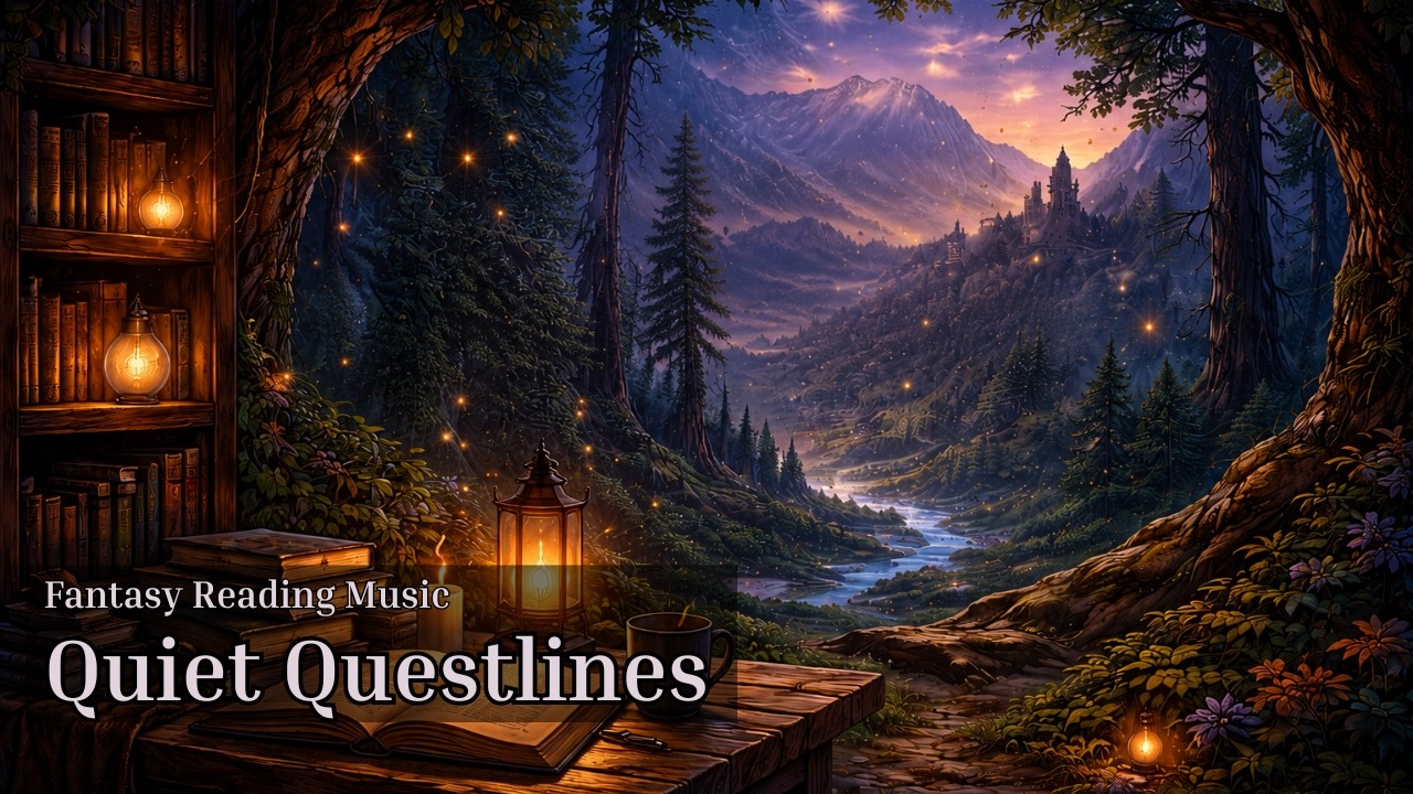 Fantasy Study Music | RPG Library Ambience (2 Hours Instrumental Focus)