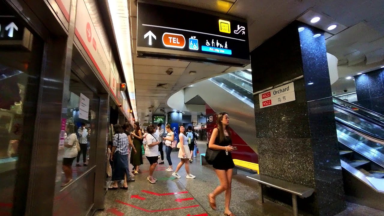 Orchard MRT Station | Paid transfer link walk from NSL Platforms to TEL Platforms | January 2026