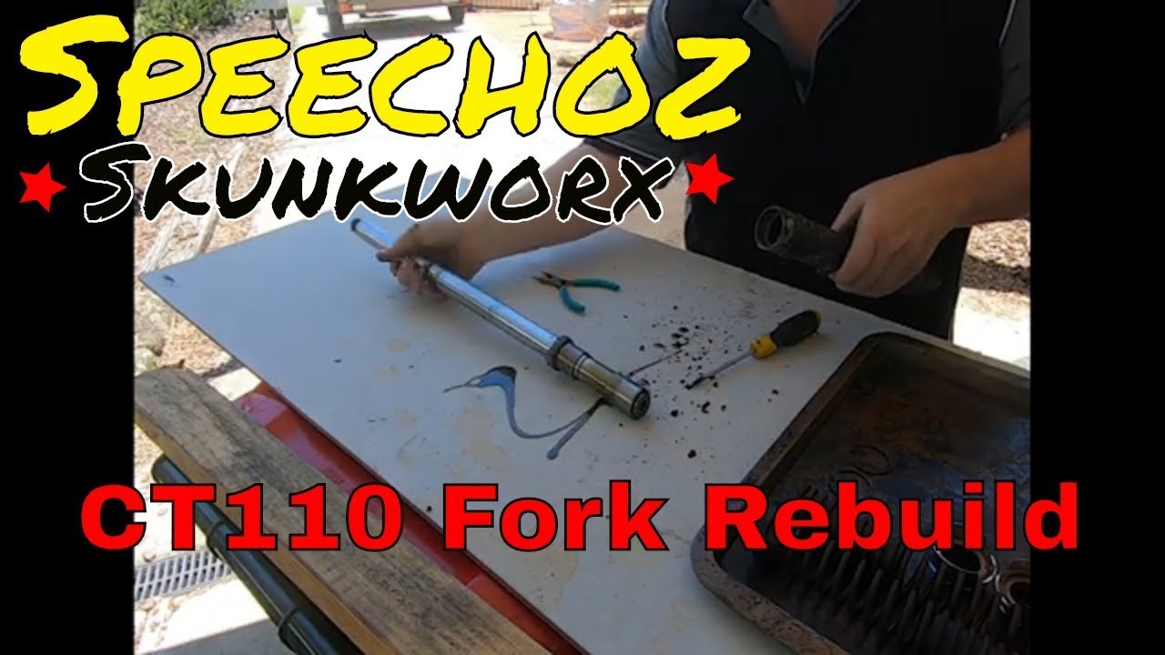 Honda CT110 Postie Bike Fork Rebuild, Teardown and new parts