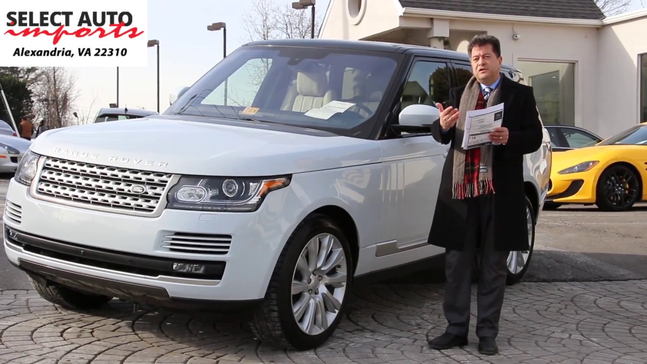 2016 Range Rover Supercharged V8 Yulong White Select Auto Imports in Alexandria, VA #19284A