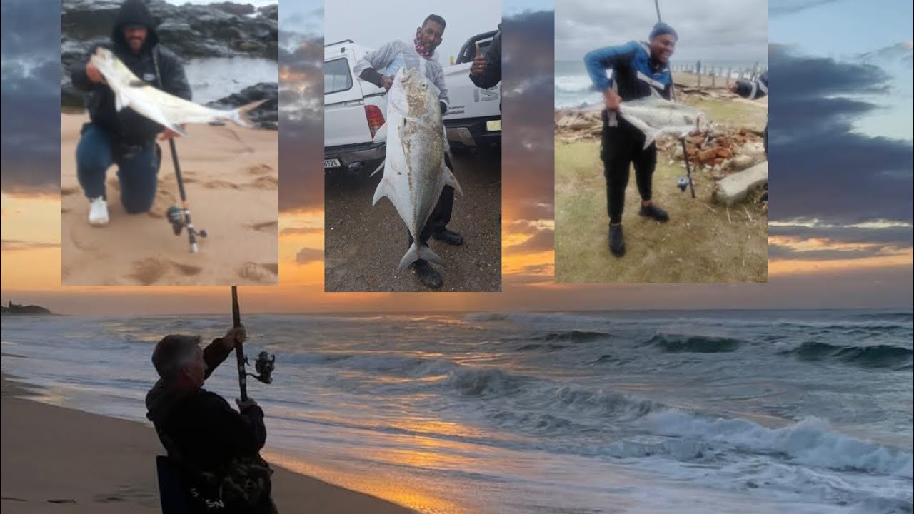 Garrick and King fish , Fishing@The block@ Portshepstone, South Africa