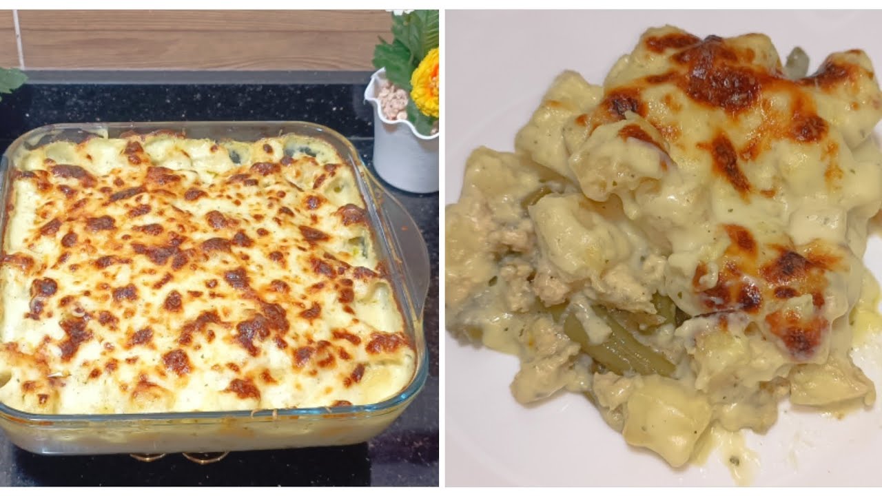 غراتان بالماشطو🥒والبطاطا 🥔والجاج🍗من ألذ و أروع غراتان بالماشطو 👍 سهل و سريع و البنة هايلة 👌