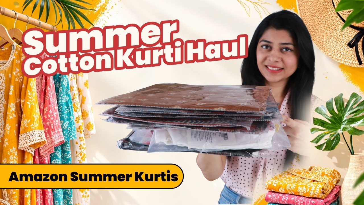 Summer Cotton Kurti Haul | Beautiful Summer Kurta From Amazon