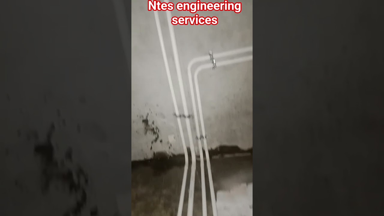 ▶️PVC pipes open conducting wiring fitting 💡☠️⚡ points fitting