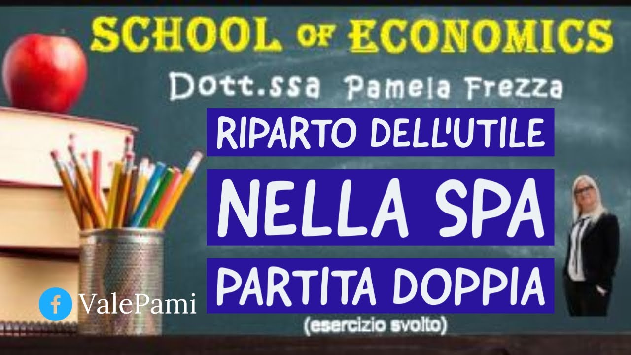Esercizio svolto sul riparto dell'utile nella Spa e relative scritture in partita doppia