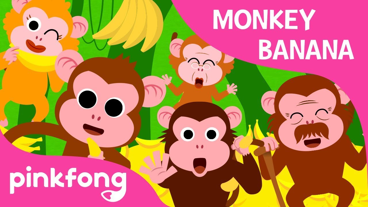 Monkey Banana-Baby Monkey | Animal Songs | PINKFONG Songs for Children