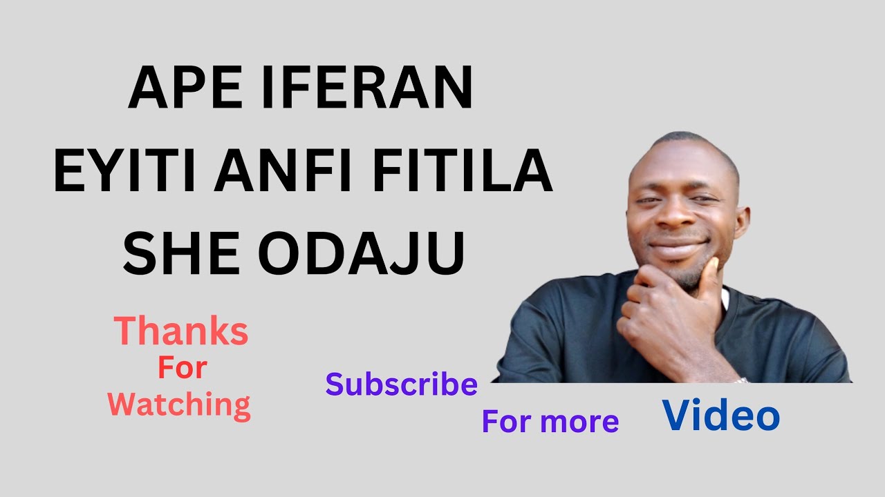 APE IFERAN ONI FITILA #america #spirituality #subscribe