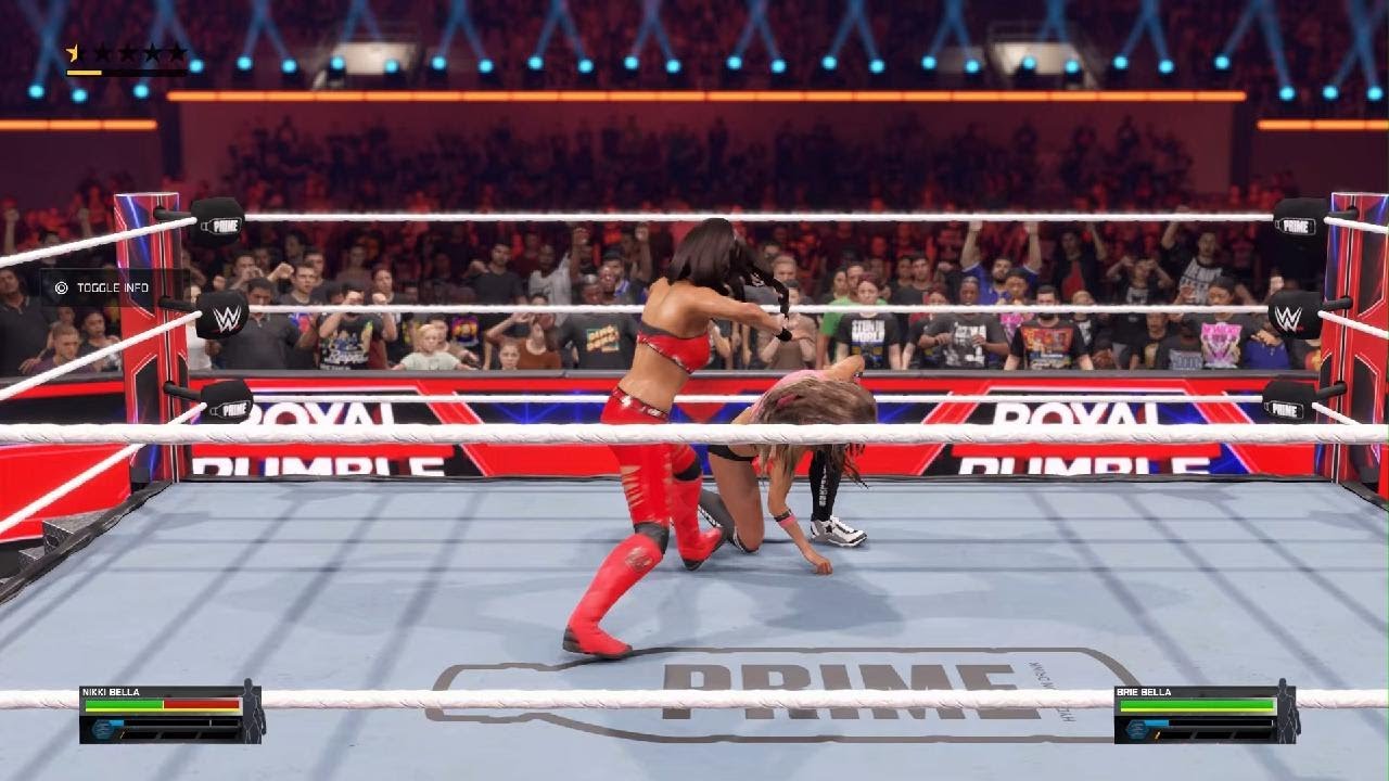 WWE 2K25 Brie bella vs Nikki bella sisters Match