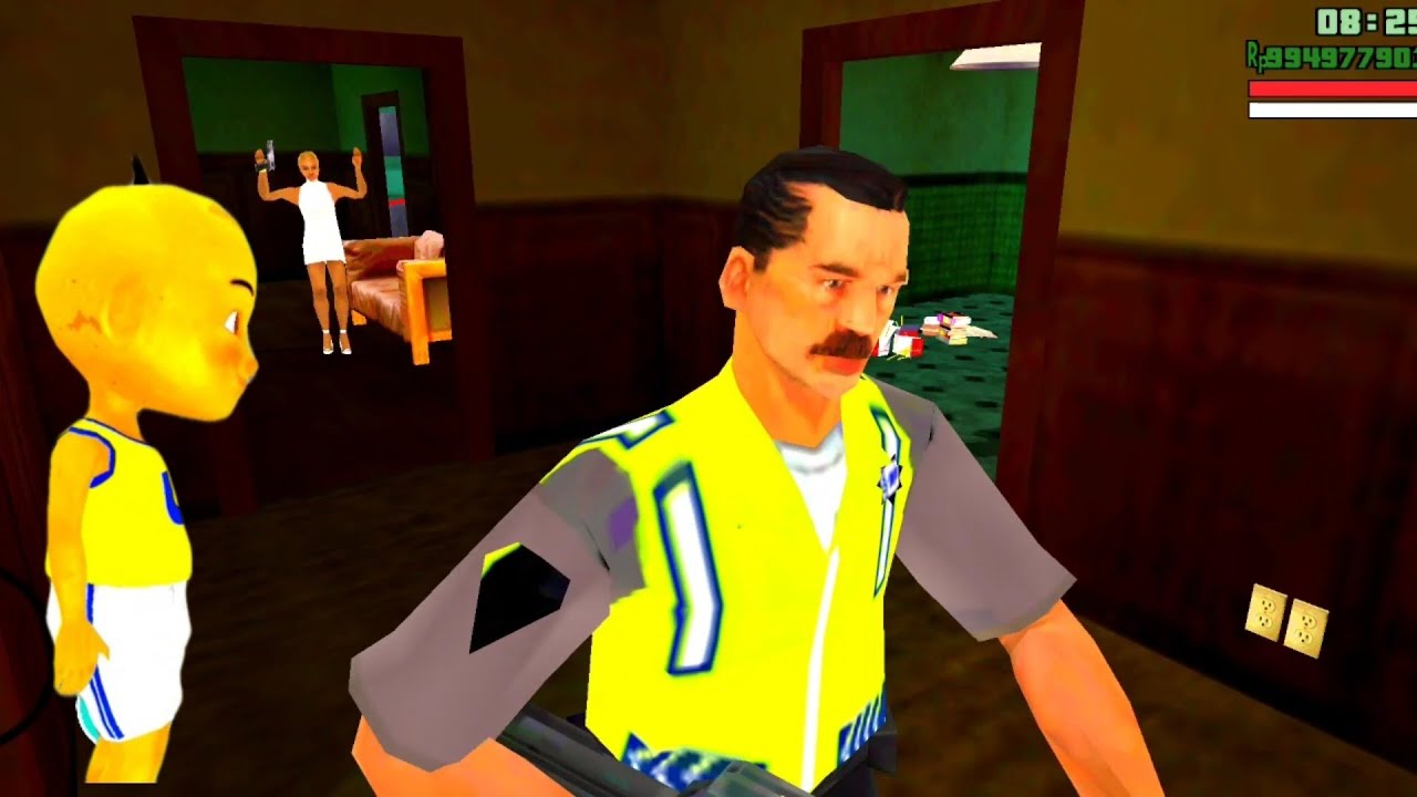 Upin dan Papa Polisi gebrek rumah penjahat ❤️ Oyanio Tv