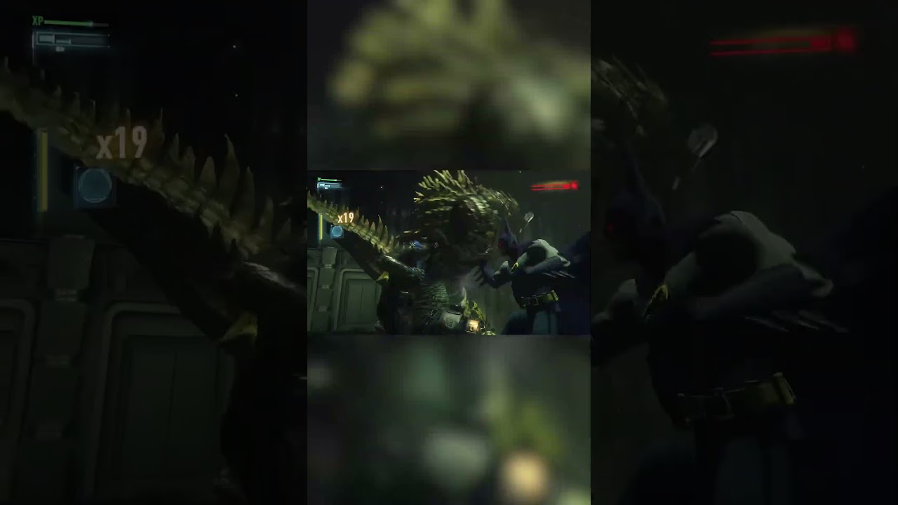 Batman Arkham Knight Vampire Batman and Nightwing vs Killer Croc Fight