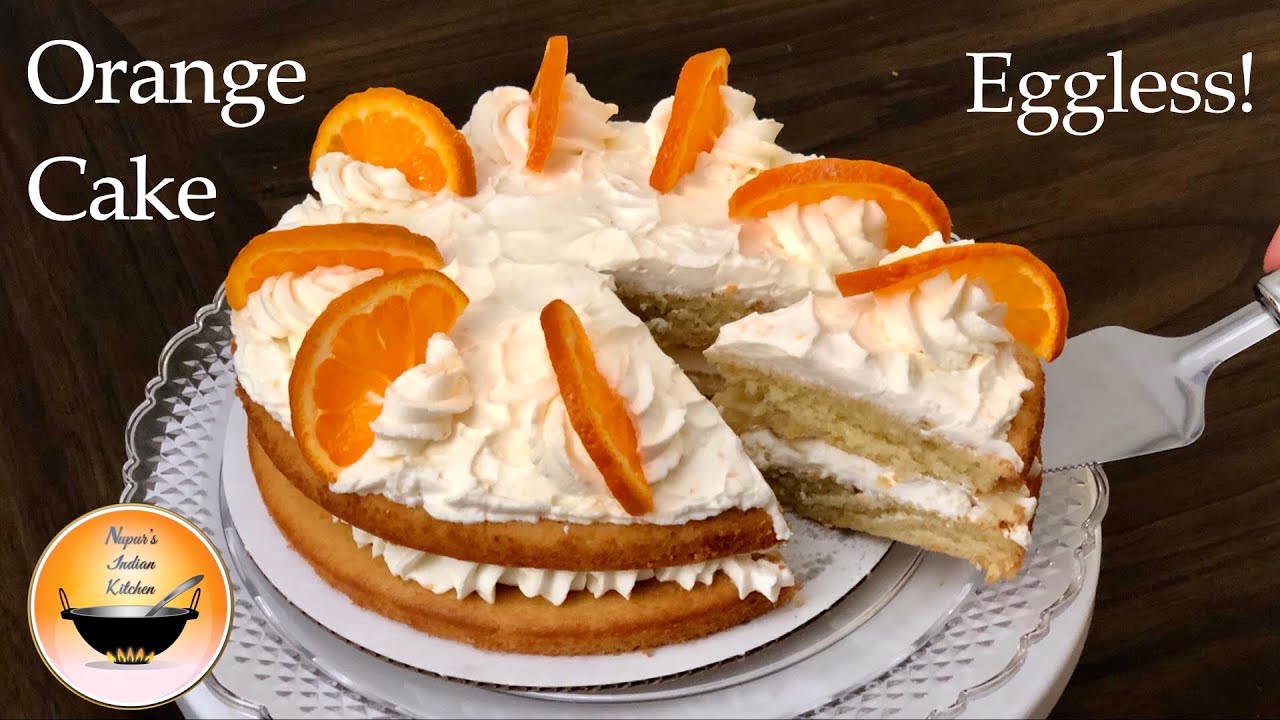 Orange cake/Eggless orange cake recipe/How to make eggless orange cake/Orange cake recipe